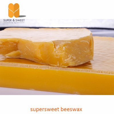 100% Pure Natural Beeswax Slabs , White Beeswax Granules 25 kgs